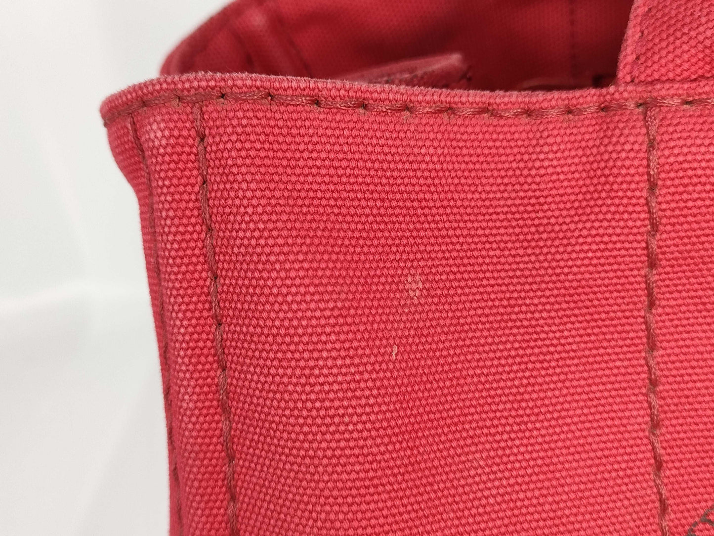 PRADA Canvas/Red/Strapless Tote Bag