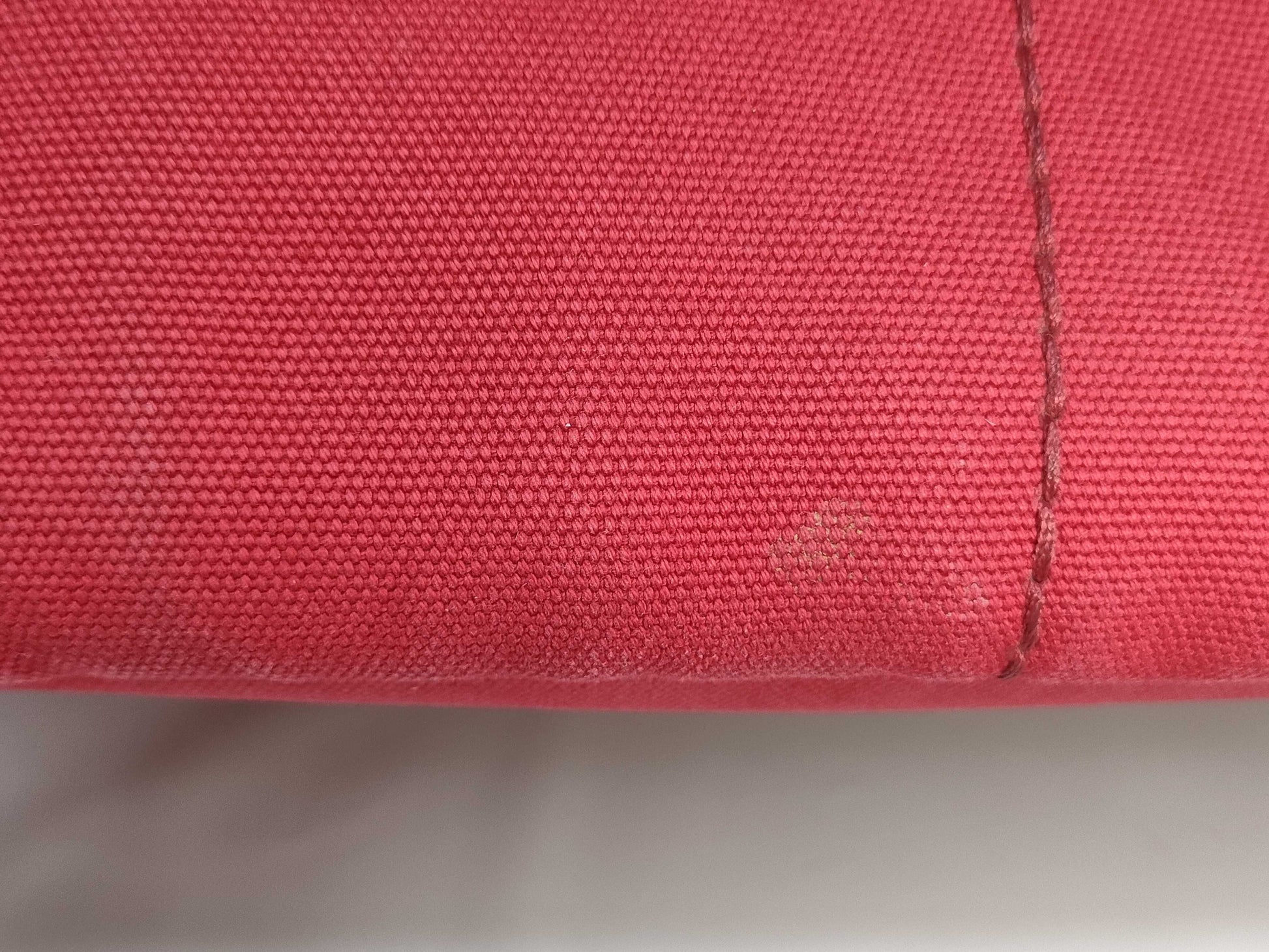 PRADA Canvas/Red/Strapless Tote Bag