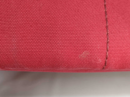 PRADA Canvas/Red/Strapless Tote Bag