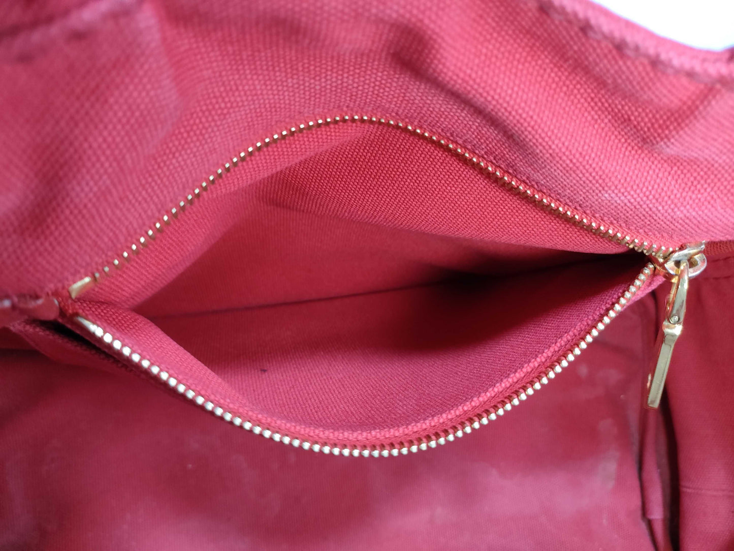 PRADA Canvas/Red/Strapless Tote Bag