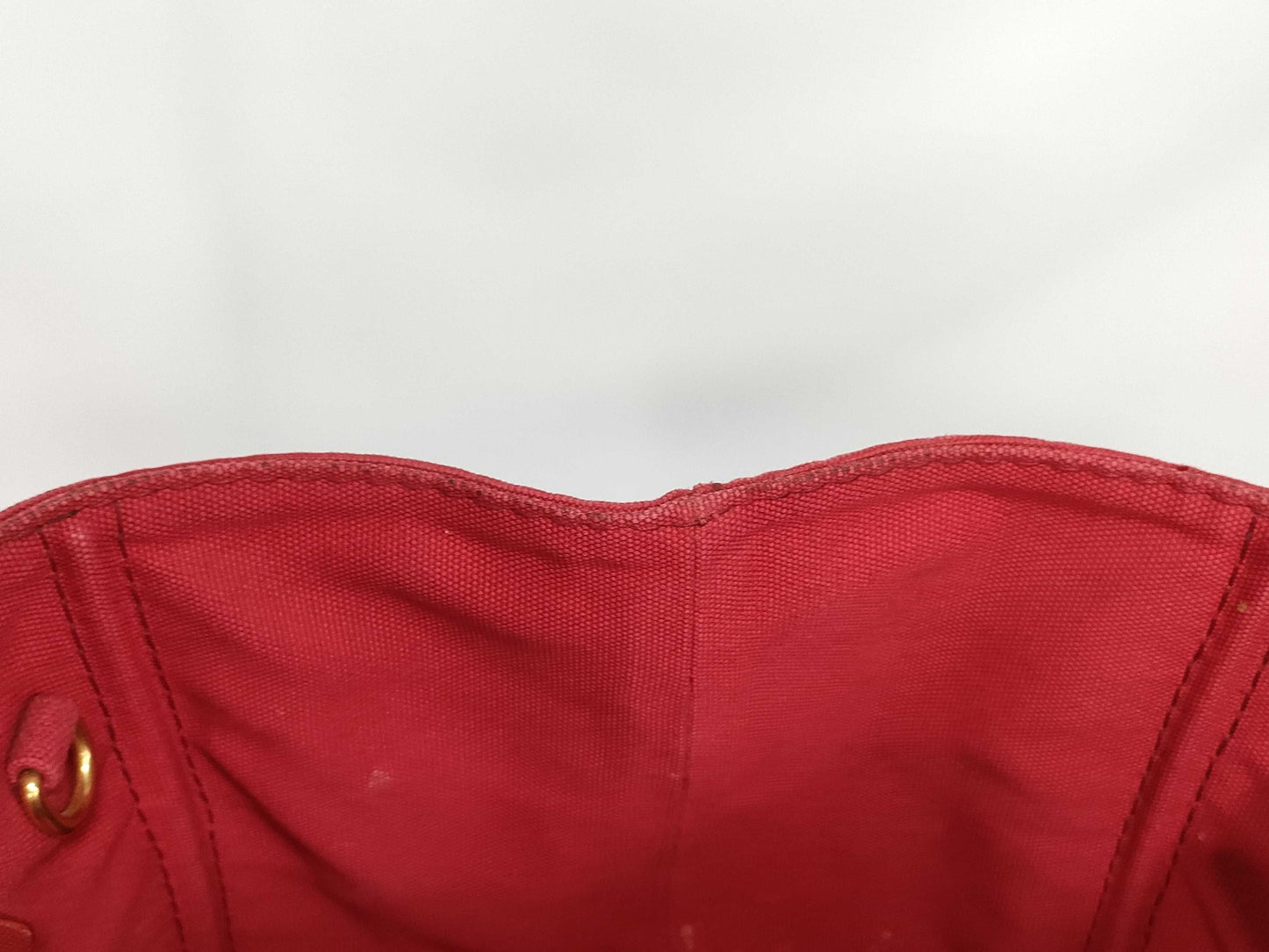 PRADA Canvas/Red/Strapless Tote Bag