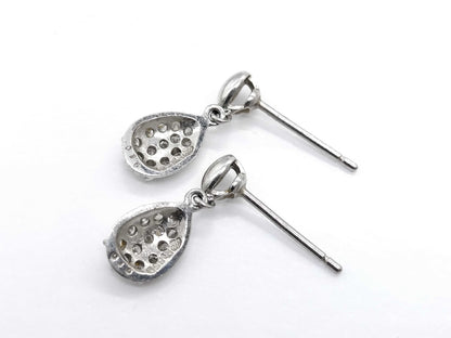 D 0.15ct/0.15ct Pt850 2.2g Earrings 