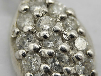 D 0.15ct/0.15ct Pt850 2.2g Earrings 