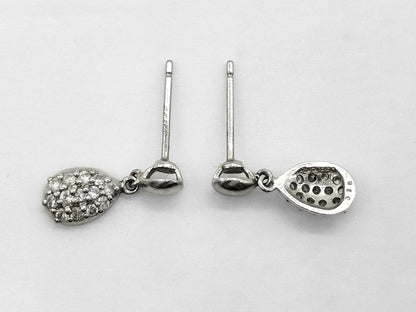 D 0.15ct/0.15ct Pt850 2.2g Earrings 