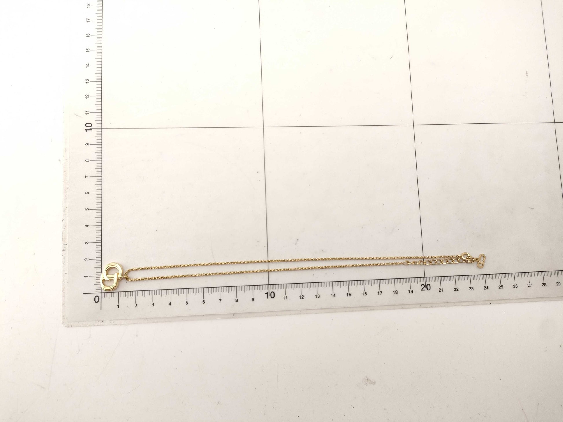 Dior CD logo necklace necklace