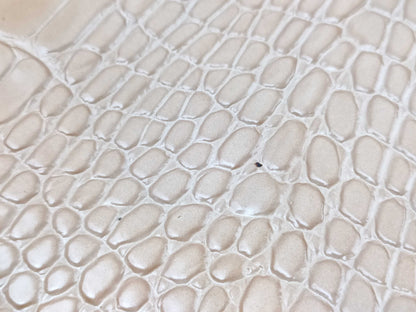 LONG CHAMP Embossed Hand Beige Handbag