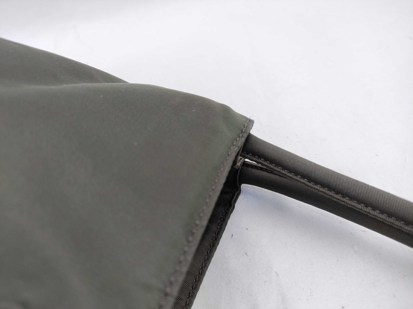 PRADA Nylon Hand Khaki Handbag
