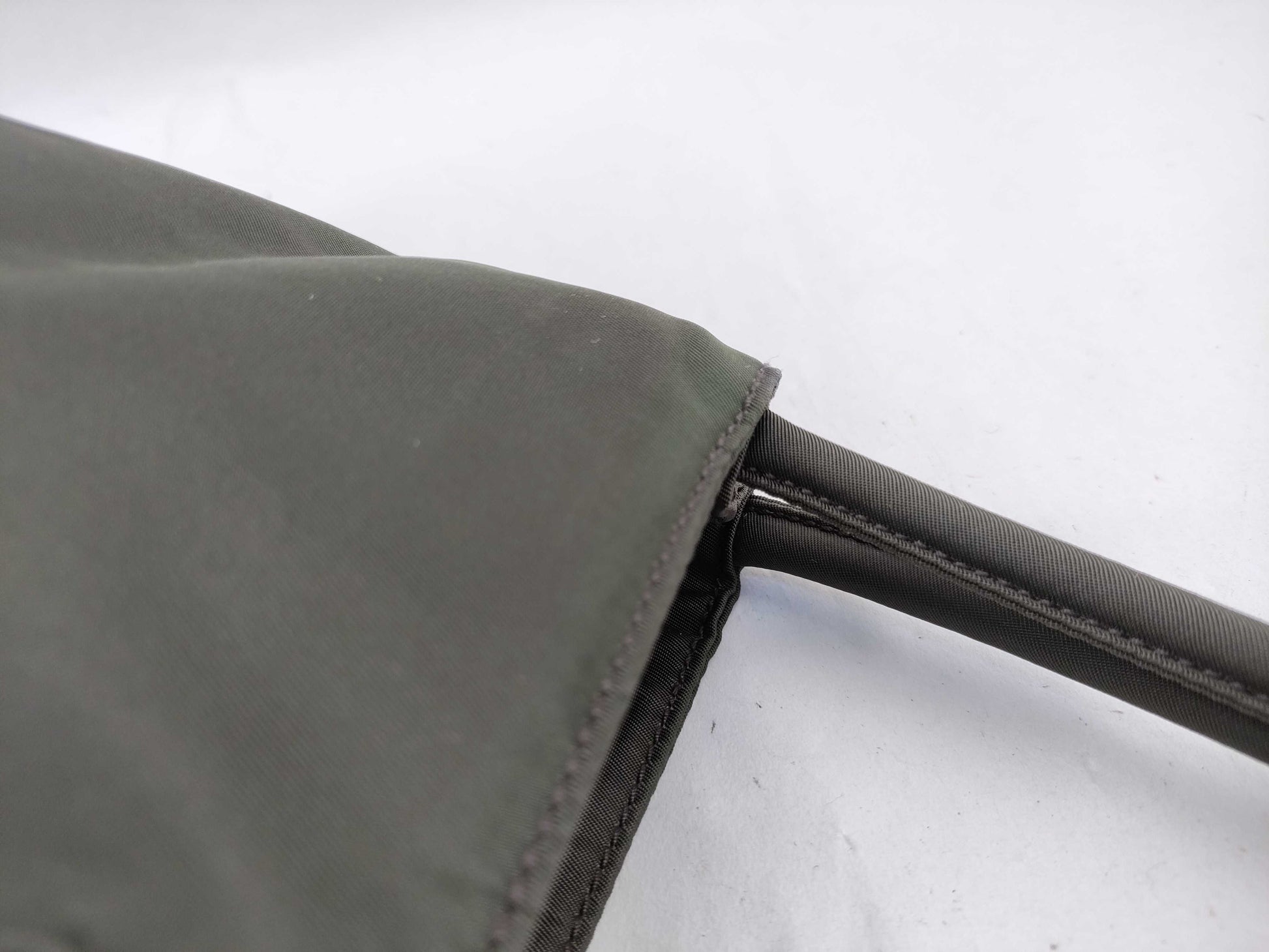 PRADA Nylon Hand Khaki Handbag
