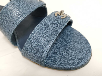 CHANEL Turnlock Logo Sport Sandals Heeled Sandals