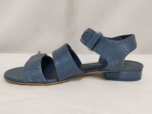 CHANEL Turnlock Logo Sport Sandals Heeled Sandals