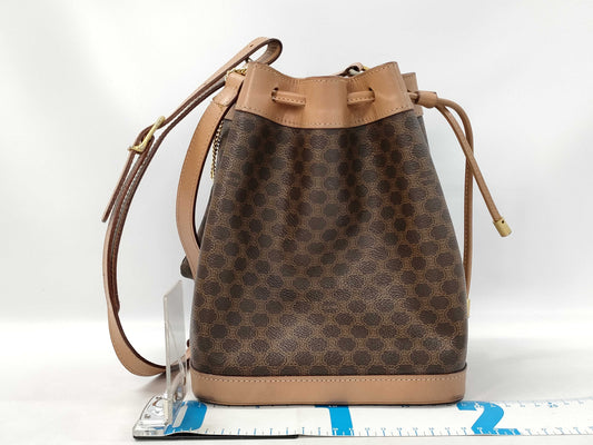 CELINE Drawstring Shoulder Bag with Pouch