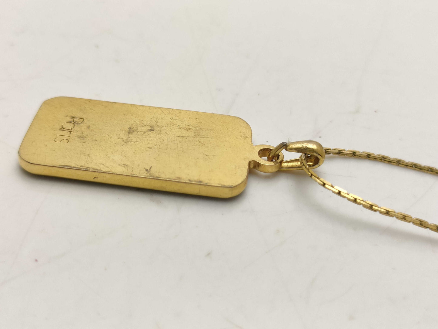 Dior GP Necklace Logo Plate Necklace