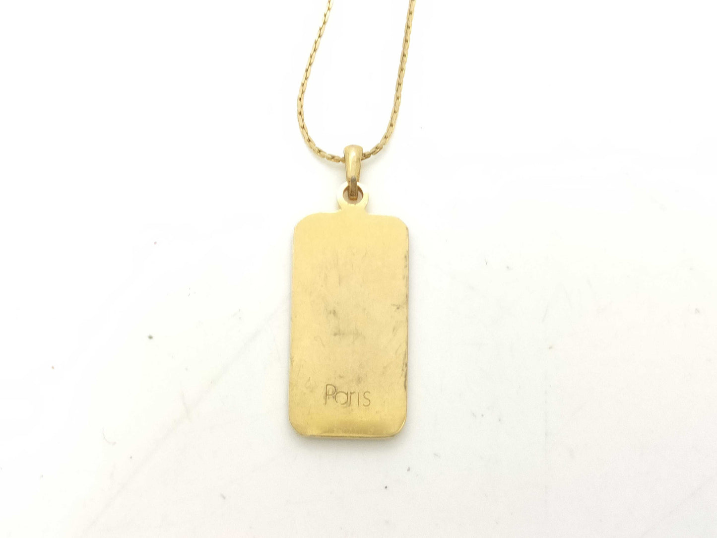 Dior GP Necklace Logo Plate Necklace
