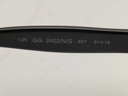 GUCCI 61□19/Black Sunglasses