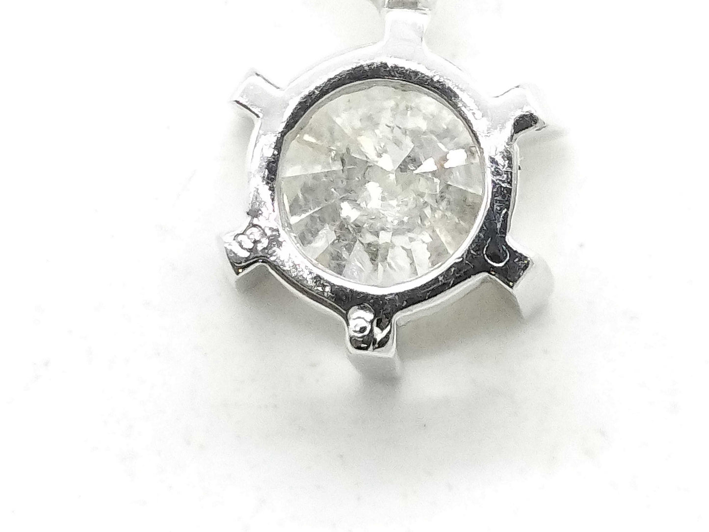 D0.93ct Pt900/850 5.4g Necklace 
