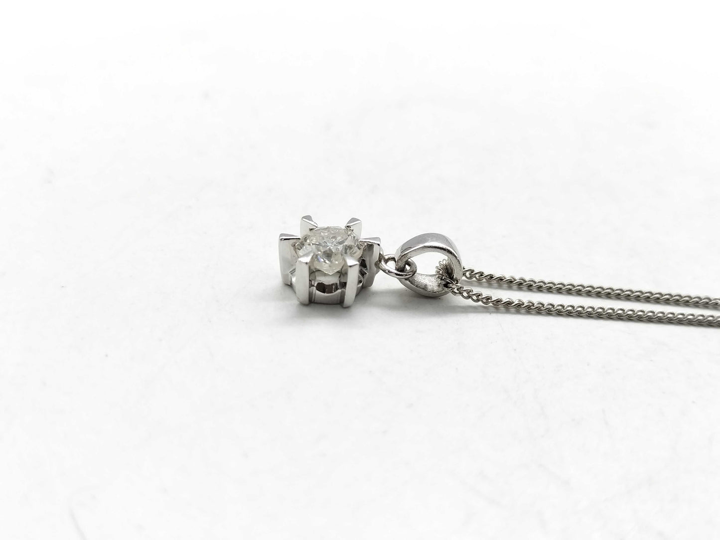 D0.93ct Pt900/850 5.4g Necklace 