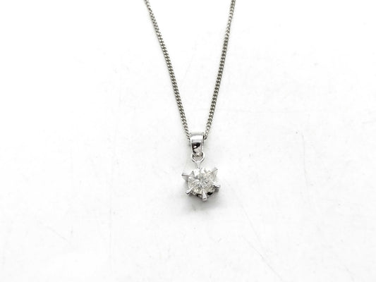 D0.93ct Pt900/850 5.4g Necklace 