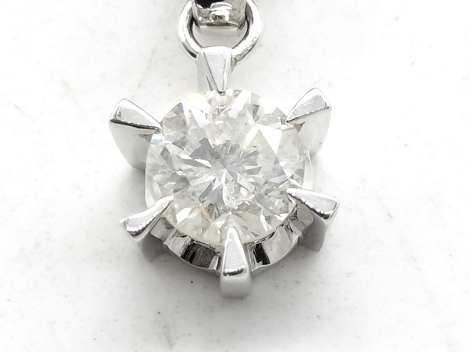 D0.93ct Pt900/850 5.4g Necklace 