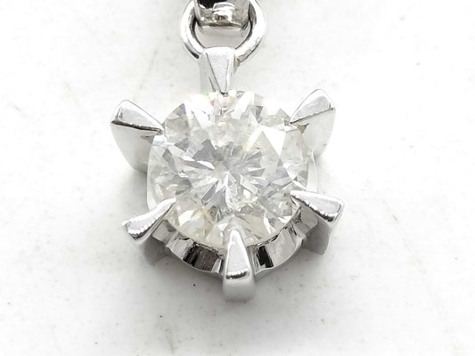 D0.93ct Pt900/850 5.4g Necklace 