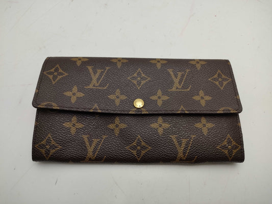 LOUIS VUITTON Monogram Portefeuille Sarah Wallet