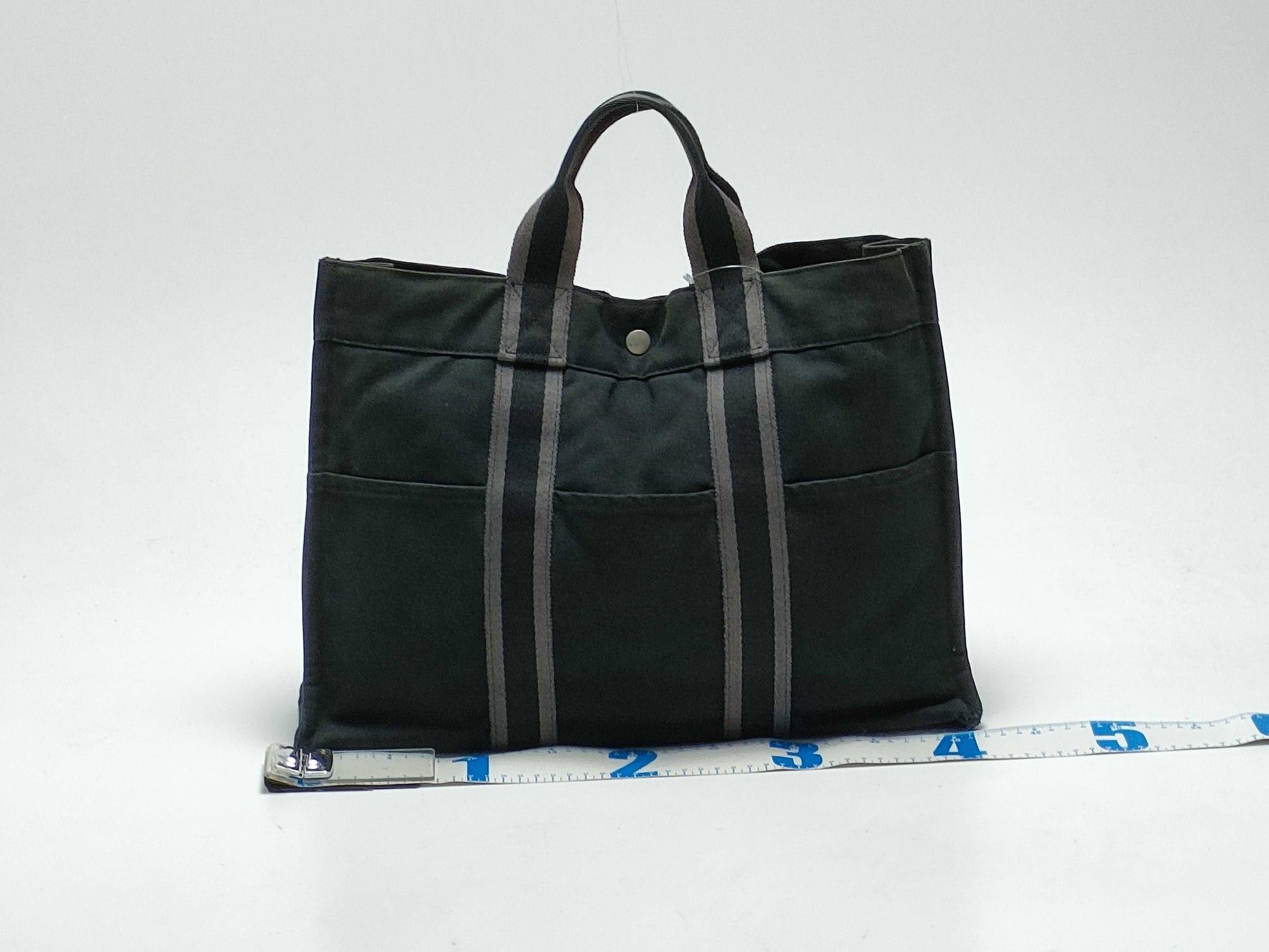 HERMES Foul Tou MM Canvas Handbag