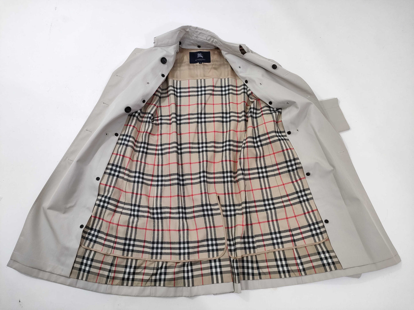 BURBERRY Burberry London Trench Coat with Belt Liner, Size 40