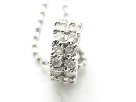 D0.30ct K18WG 2.1g Necklace 