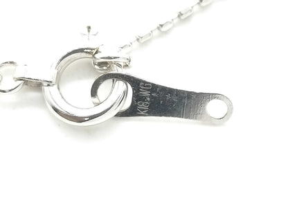 D0.30ct K18WG 2.1g Necklace 