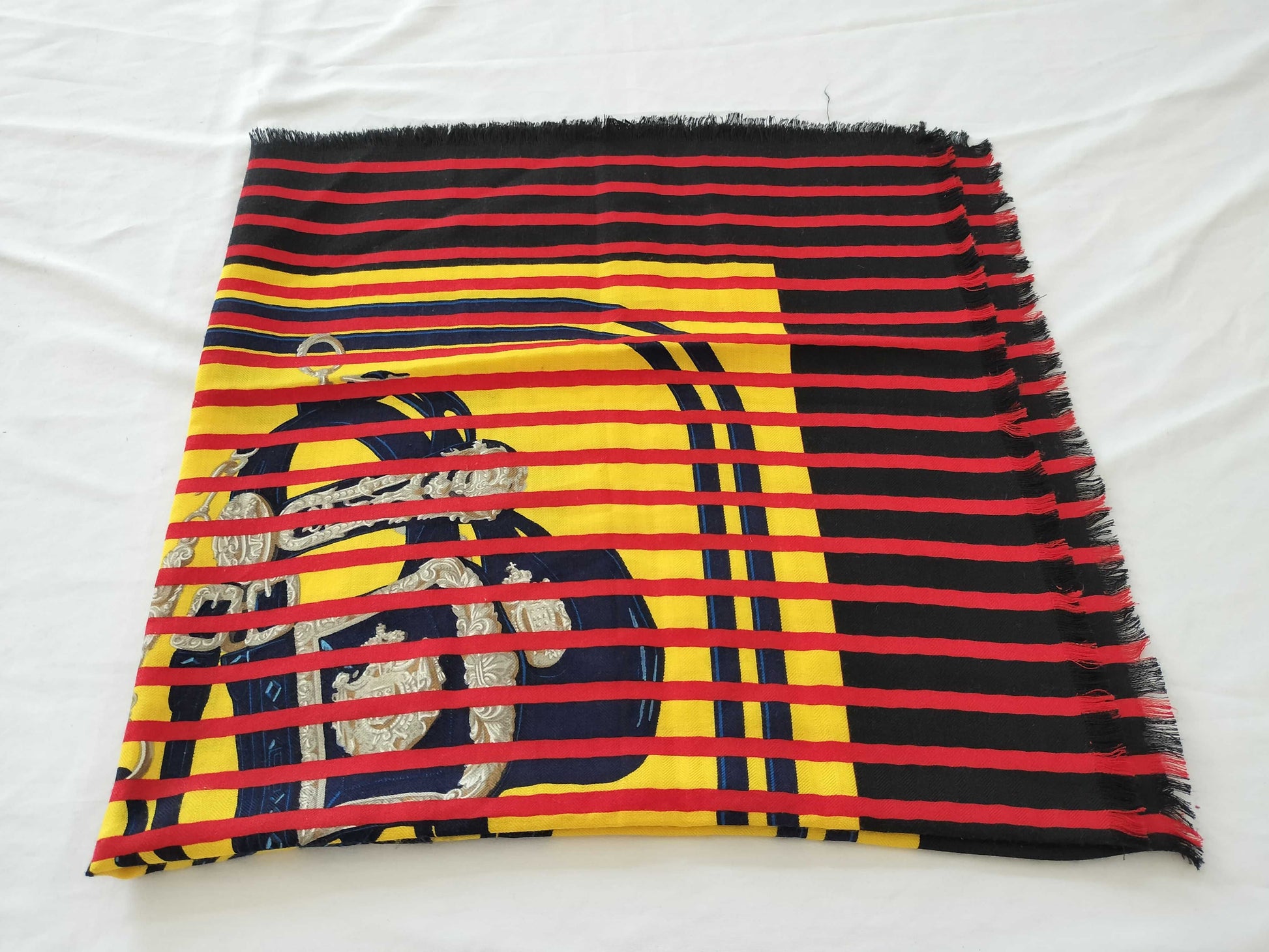 HERMES Carré Brides de Gala Silk/Cashmere Scarf