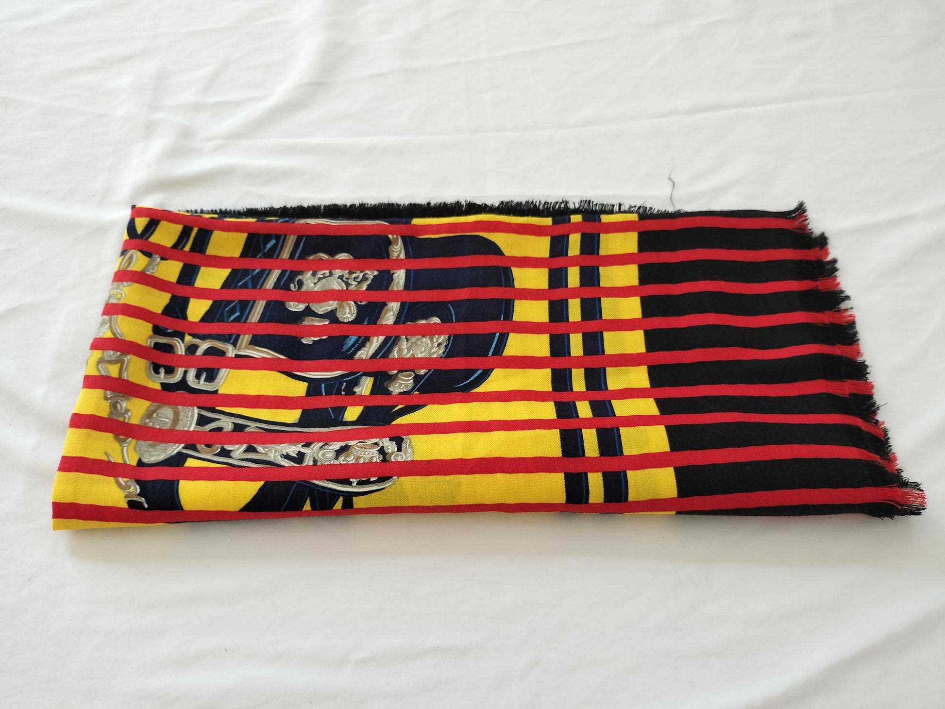 HERMES Carré Brides de Gala Silk/Cashmere Scarf