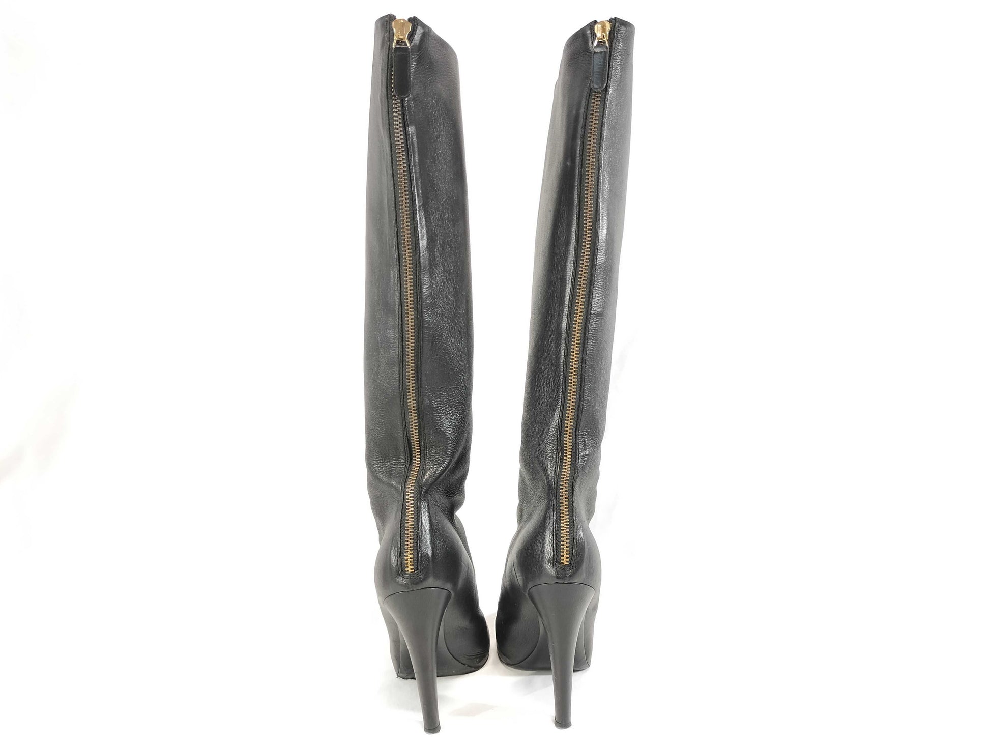 CHANEL Leather Boots with Pearl Other Shoes