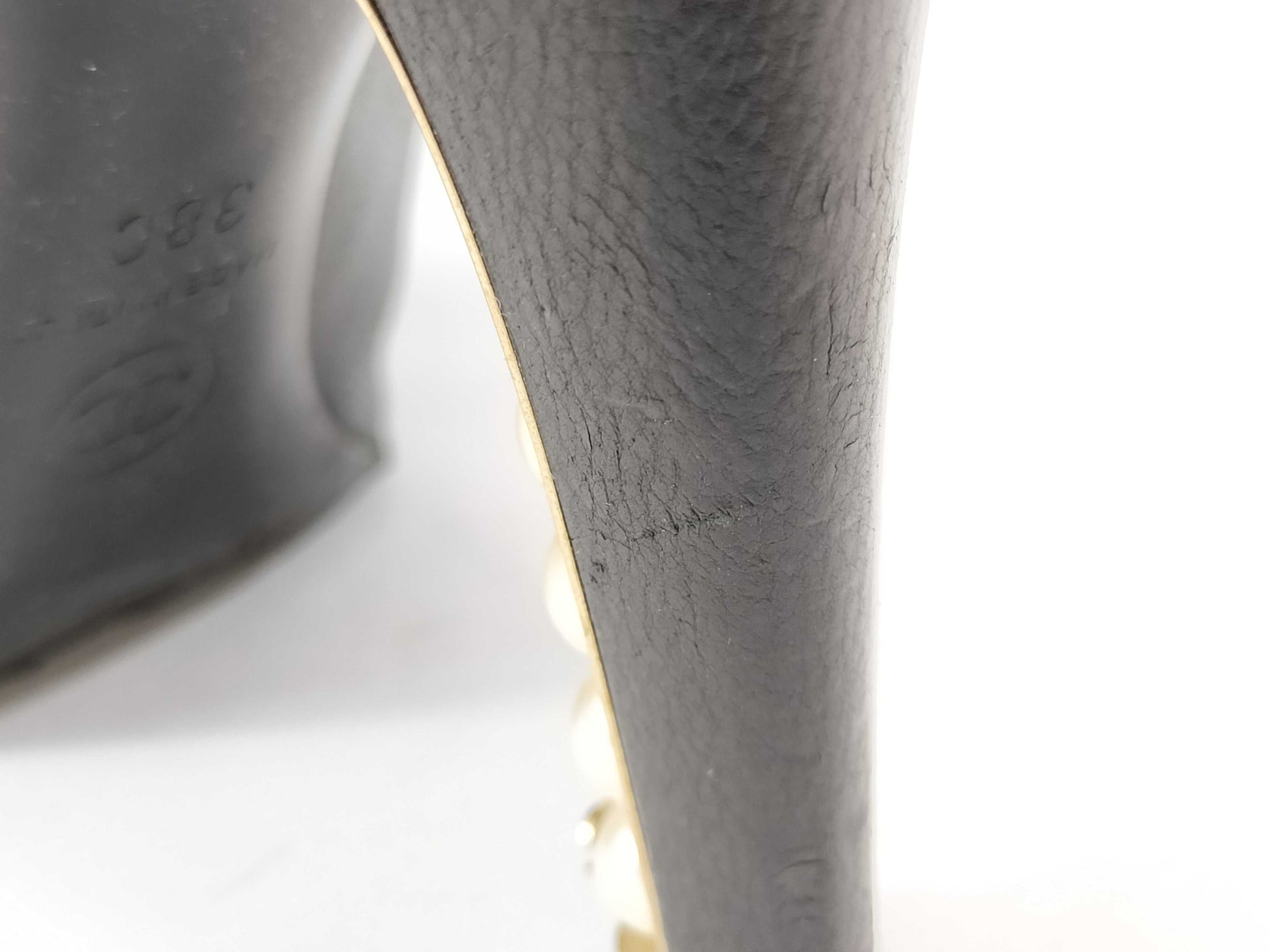 CHANEL Leather Boots with Pearl Other Shoes