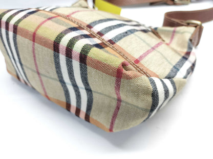 BURBERRY Shoulder Bag Canvas/Nova Check Shoulder Bag