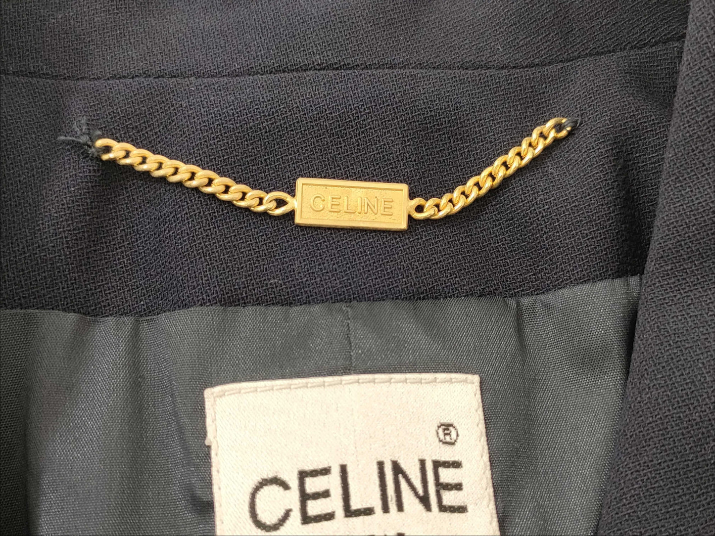 CELINE Suit and Skirt Set, Dark Navy, Vintage, Other Apparel