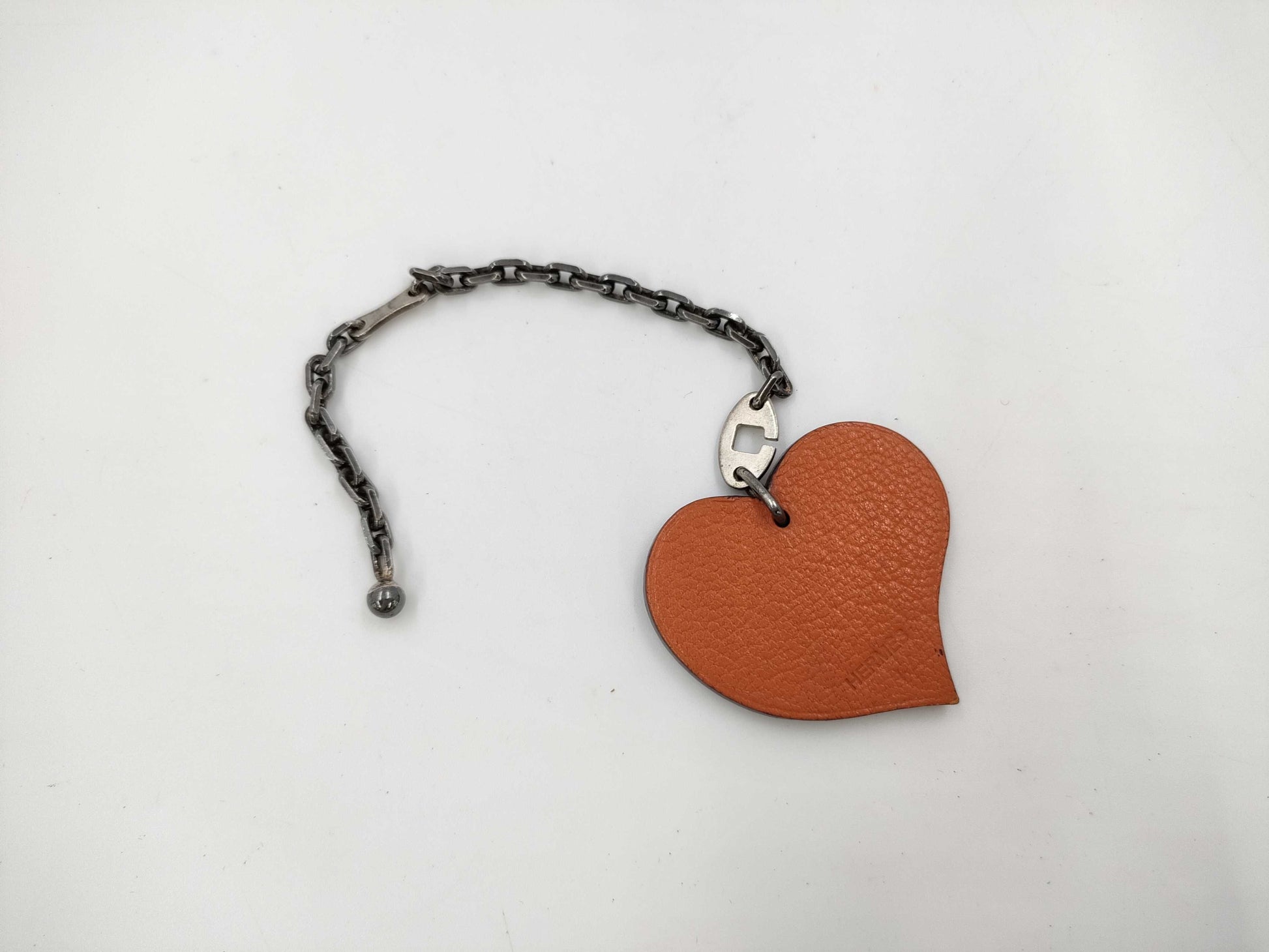HERMES Heart Charm Key Case/Key Holder