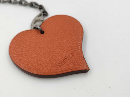 HERMES Heart Charm Key Case/Key Holder