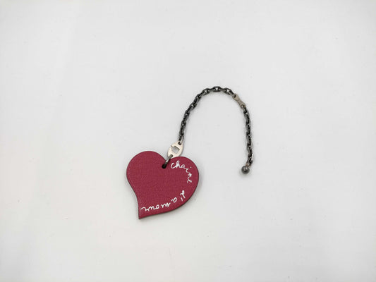 HERMES Heart Charm Key Case/Key Holder