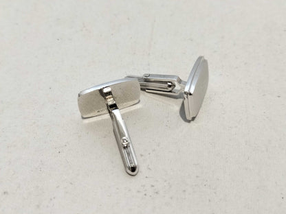 BURBERRY Boxed Silver Cufflinks with Horse Logo