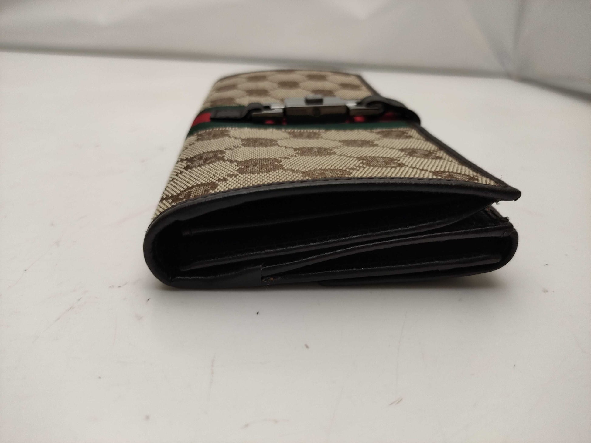 GUCCI Jackie Shelley Long Wallet, Unused, Stored