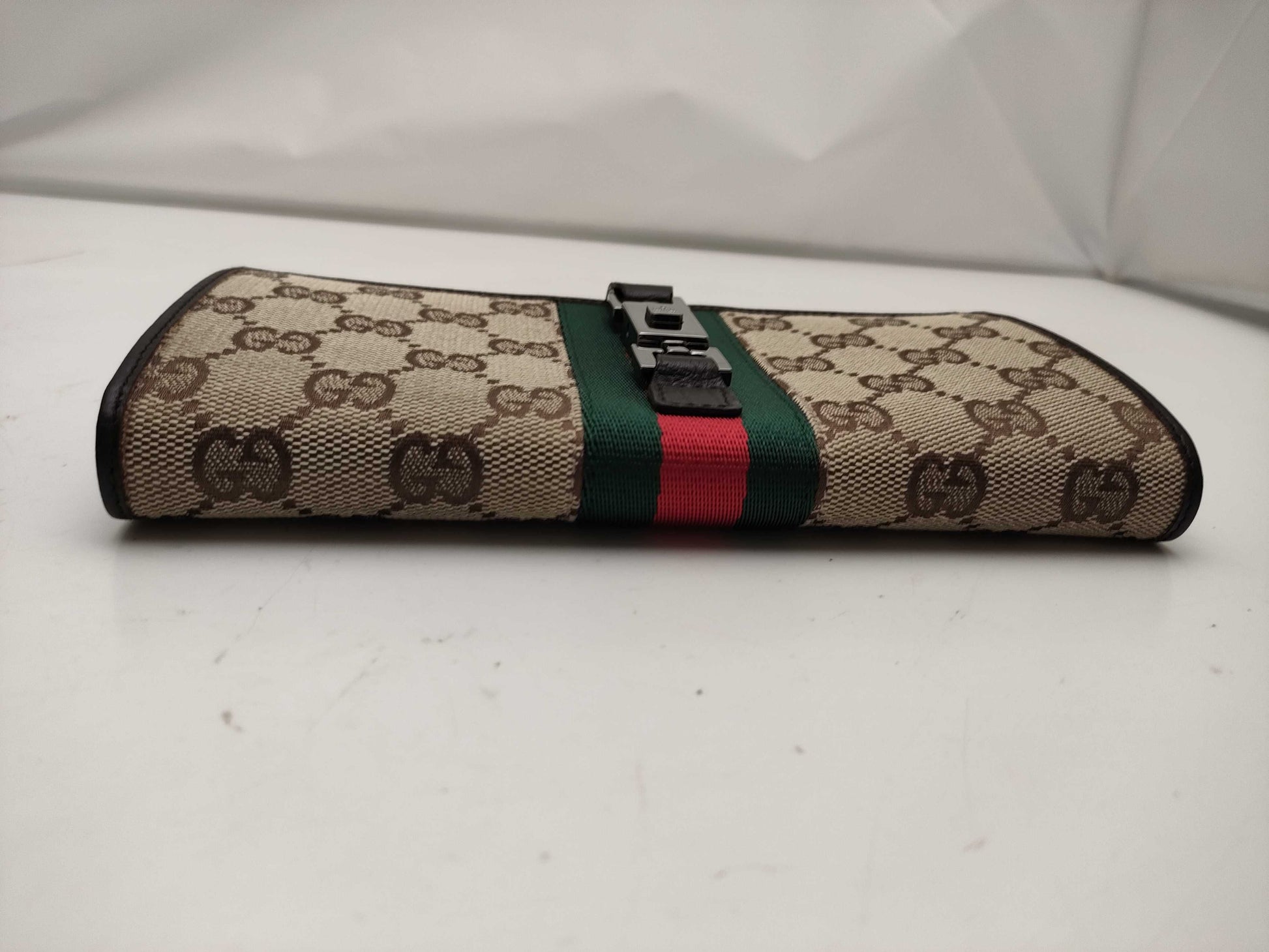 GUCCI Jackie Shelley Long Wallet, Unused, Stored