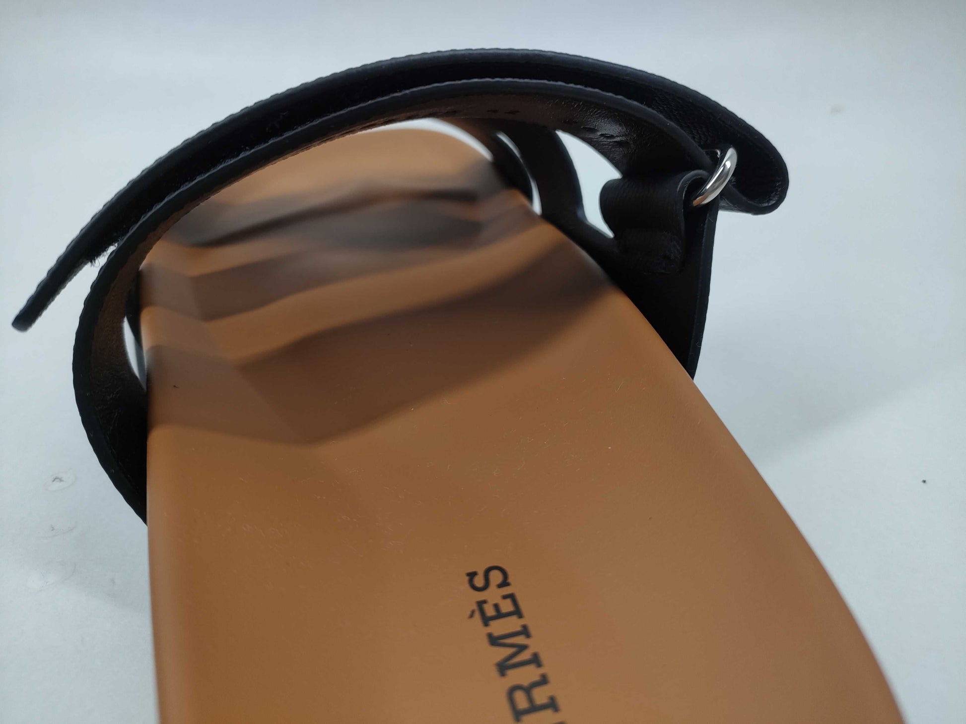 HERMES Chypre Black Sandals
