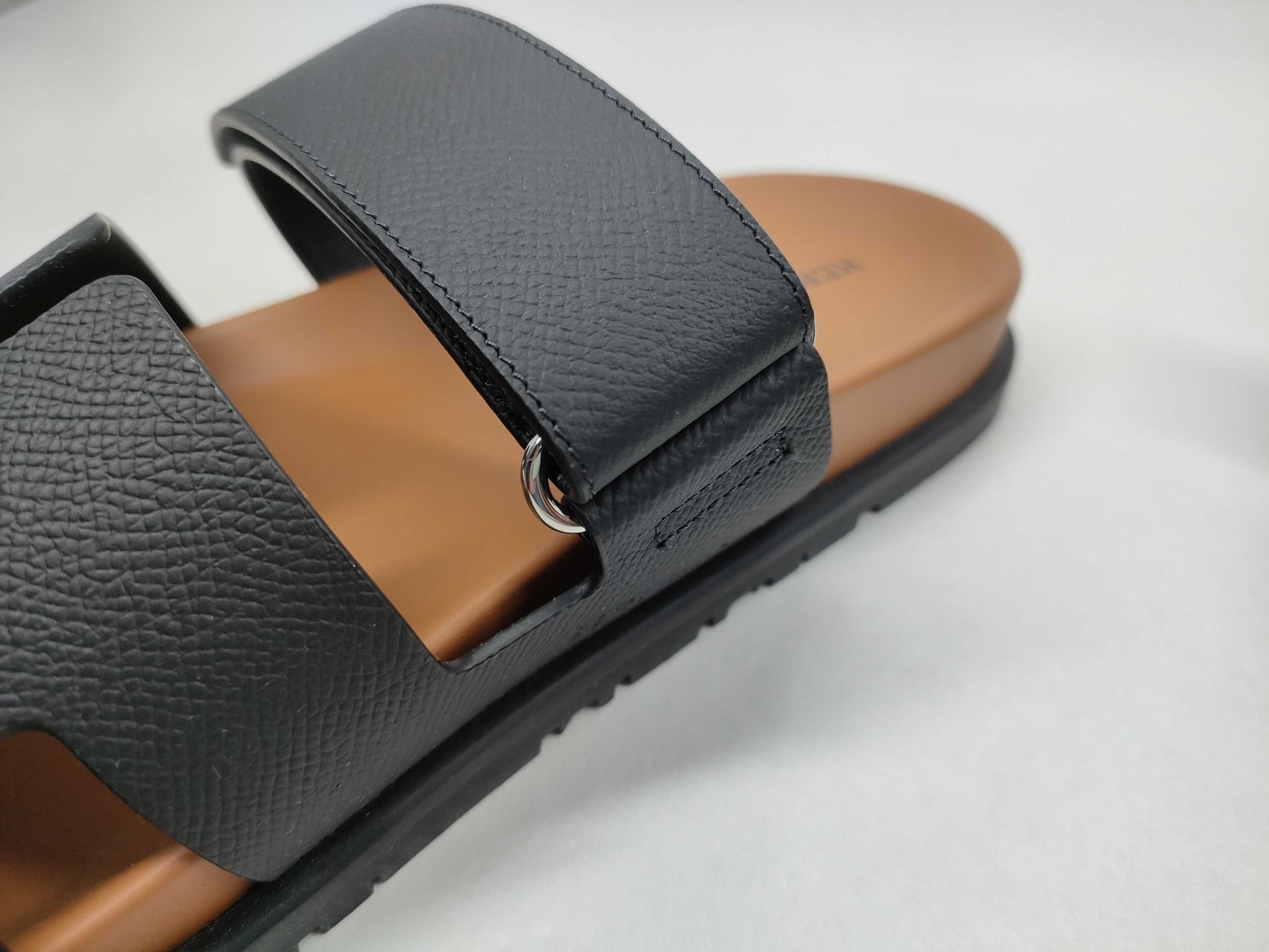 HERMES Chypre Black Sandals