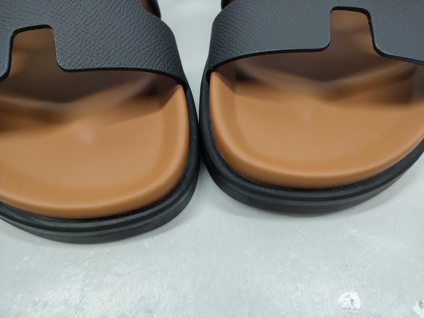 HERMES Chypre Black Sandals