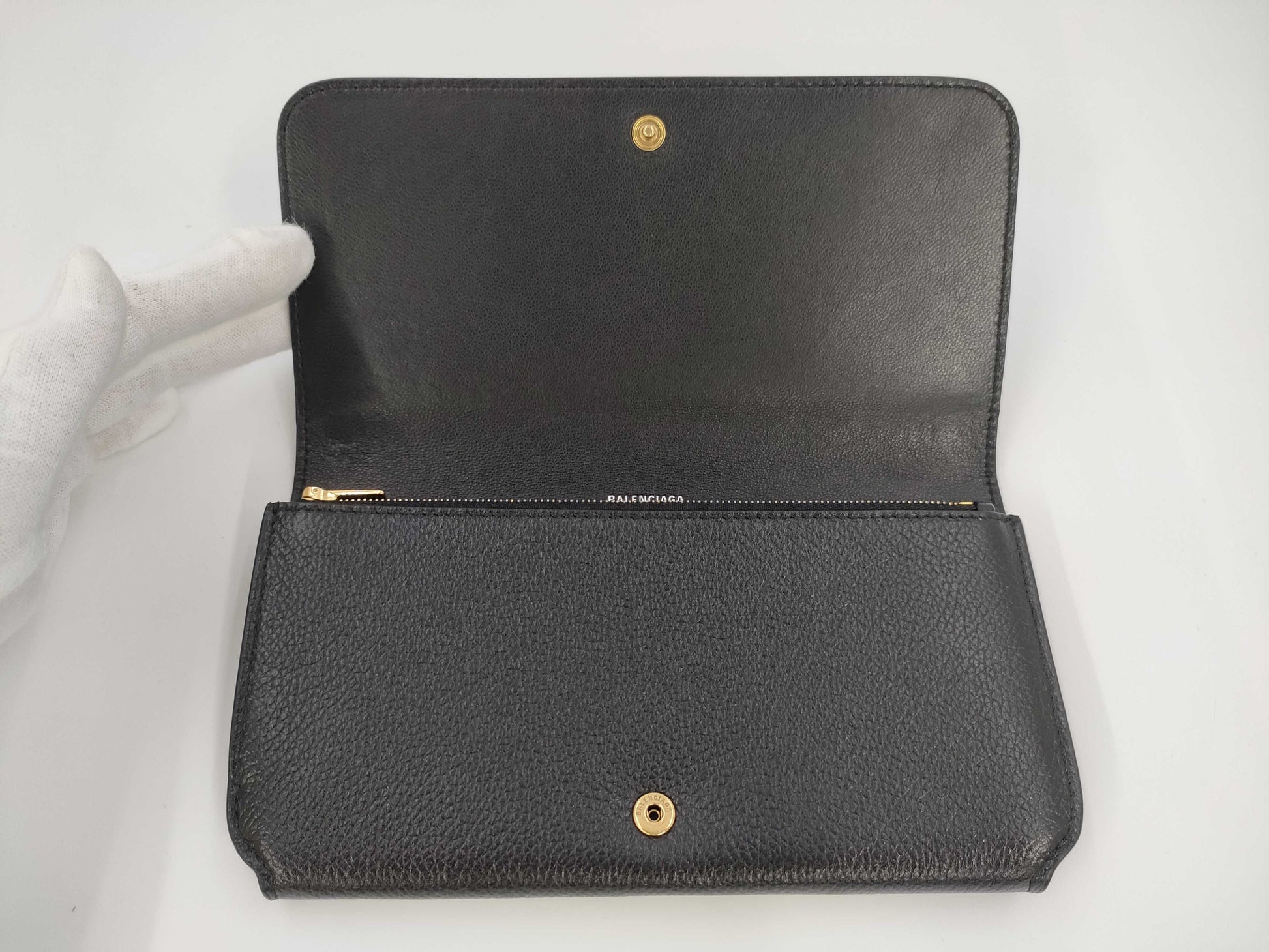 BALENCIAGA logo long wallet