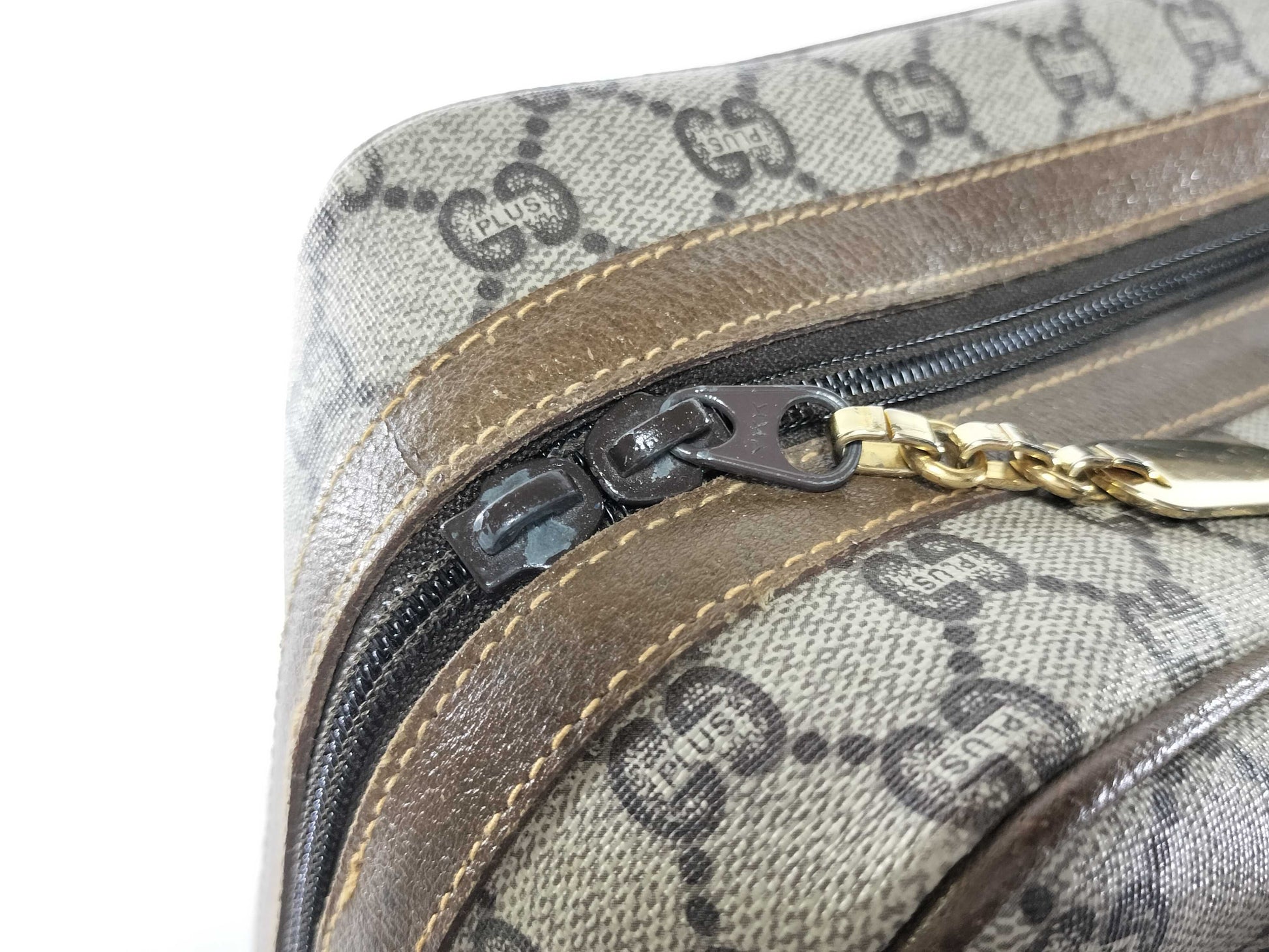 GUCCI GG Supreme PLUS Boston Bag, Interior Deterioration