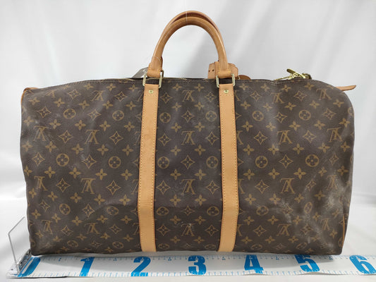 LOUIS VUITTON Monogram M41424 Keepall 55 Boston Bag