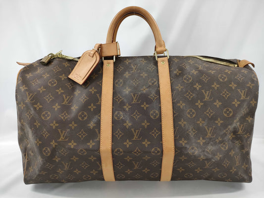LOUIS VUITTON Monogram M41424 Keepall 55 Boston Bag