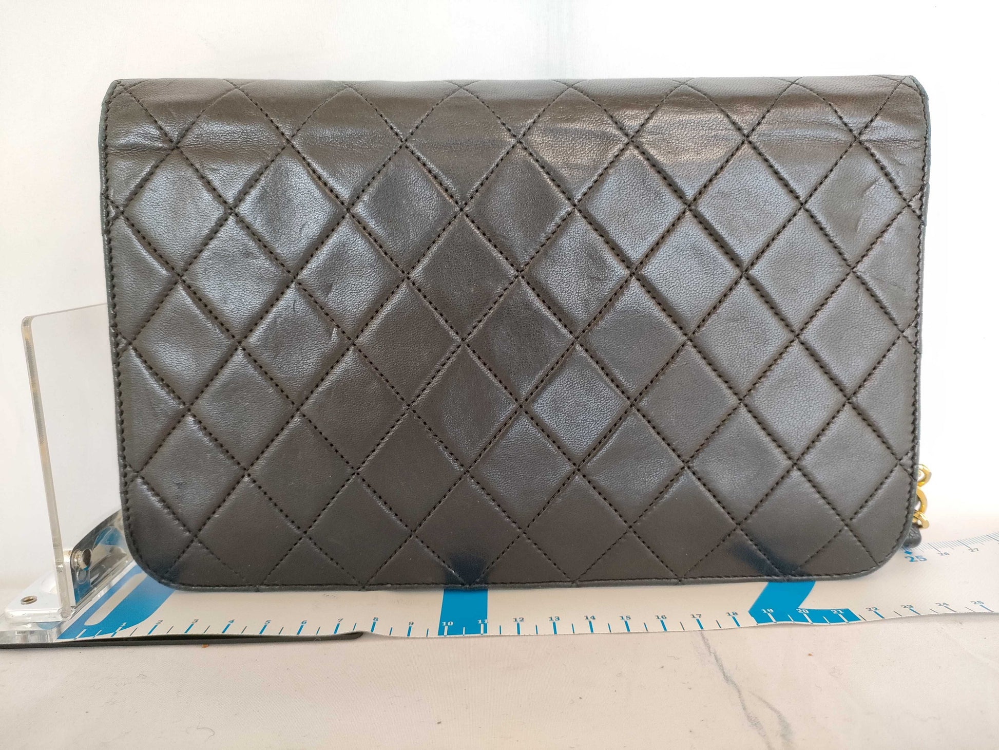 CHANEL [No sticker card] Calfskin chain wallet bag shoulder bag