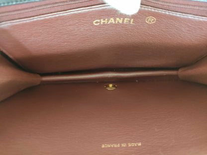 CHANEL [No sticker card] Calfskin chain wallet bag shoulder bag