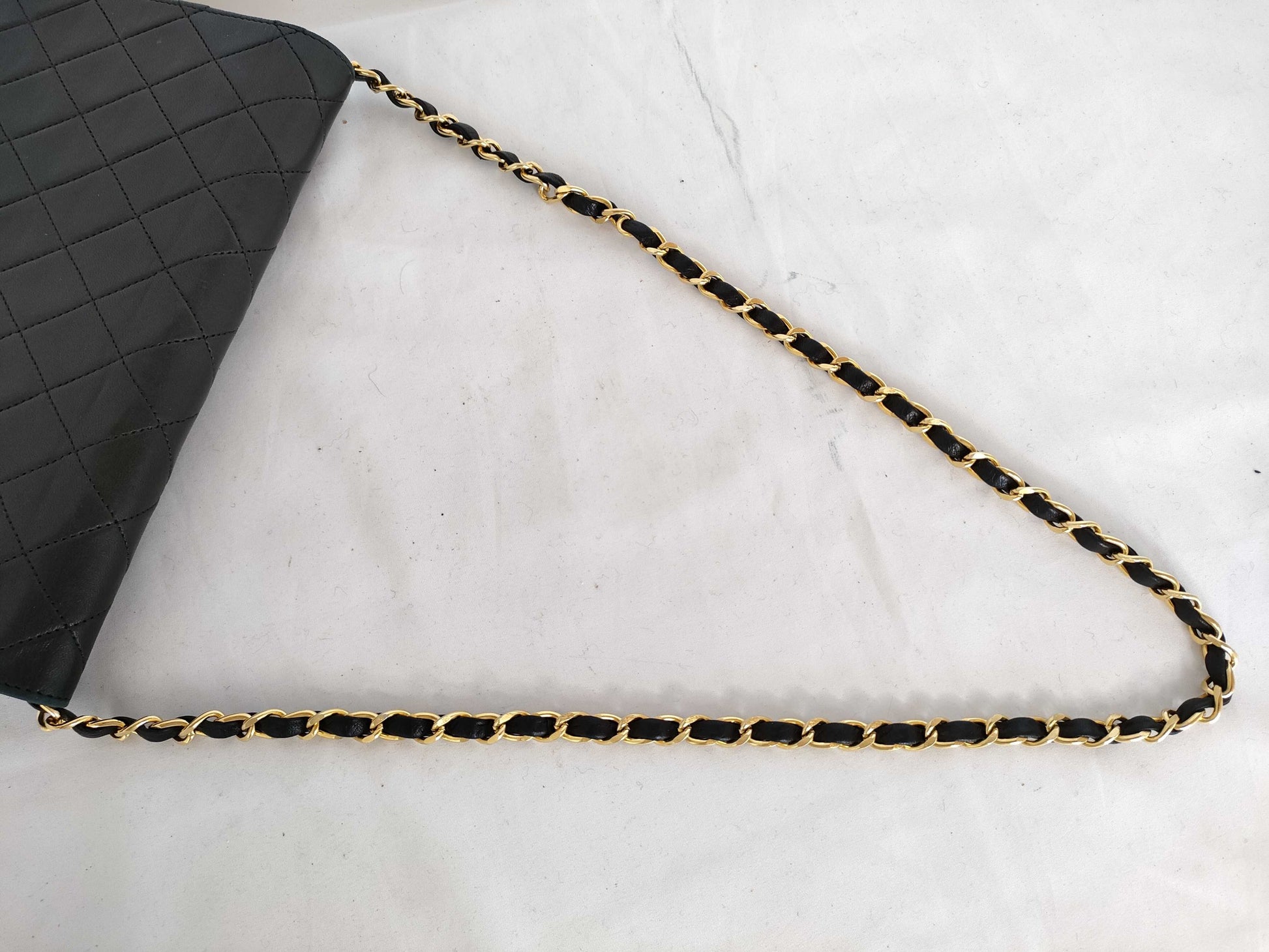 CHANEL [No sticker card] Calfskin chain wallet bag shoulder bag